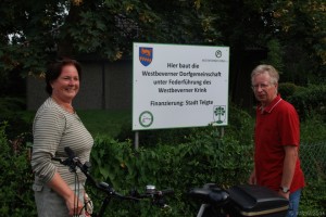 Bau des Fahrradweges in Westbevern Dorf. Beginn der Arbeiten am 25.07.2016.