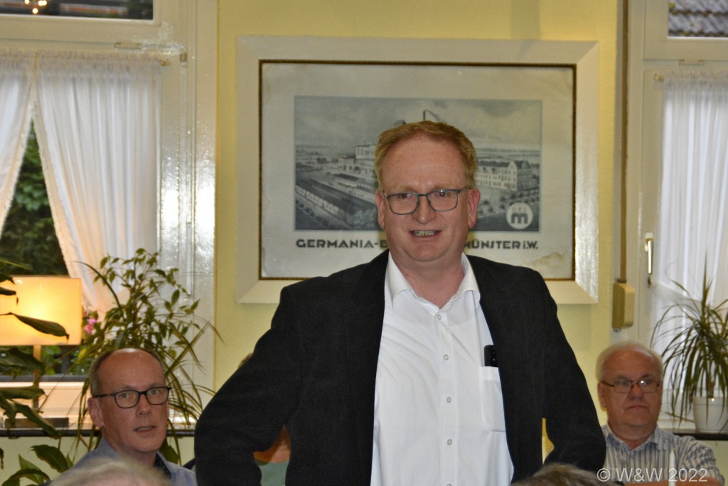 Hauptversammlung des  Krink am 16.Mai 2022 in der Gaststätte Muhmann in Wb-Dorf.