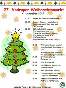 2022-12-04 Weihnachtsmarkt 2022 Plakat m. Programm