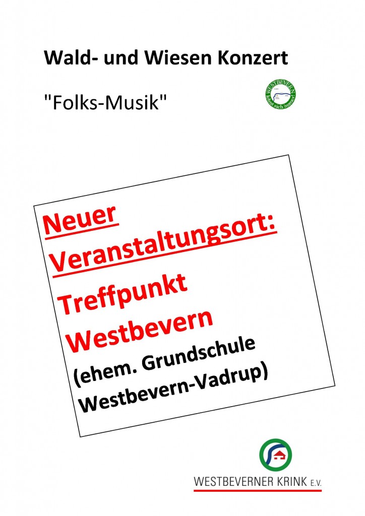 2023-06-30 Plakat Umlegung zum Treffpunkt Westbevern
