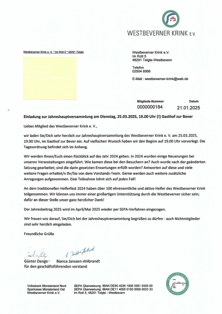 Einladung 25.03.2025