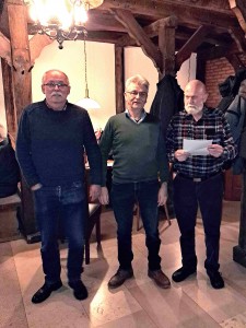 Unser Führungsduo Albert und Helmut mit Kassenwart Franz